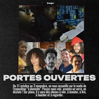 a poster with the words portes ouvertes